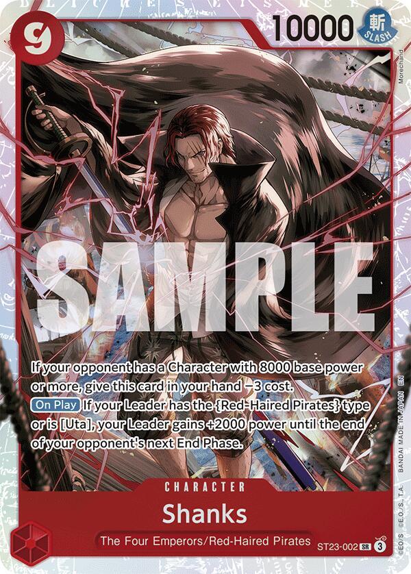 Shanks ST23-002 card from Starter Deck 23: RED Shanks