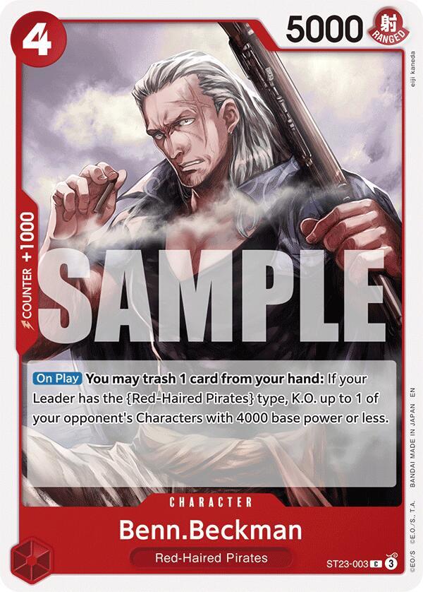 Benn.Beckman ST23-003 card from Starter Deck 23: RED Shanks