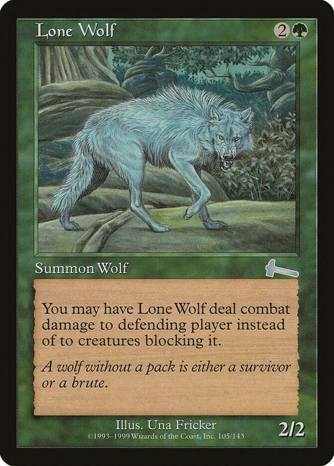 Lone Wolf 105 card from Urza's Legacy