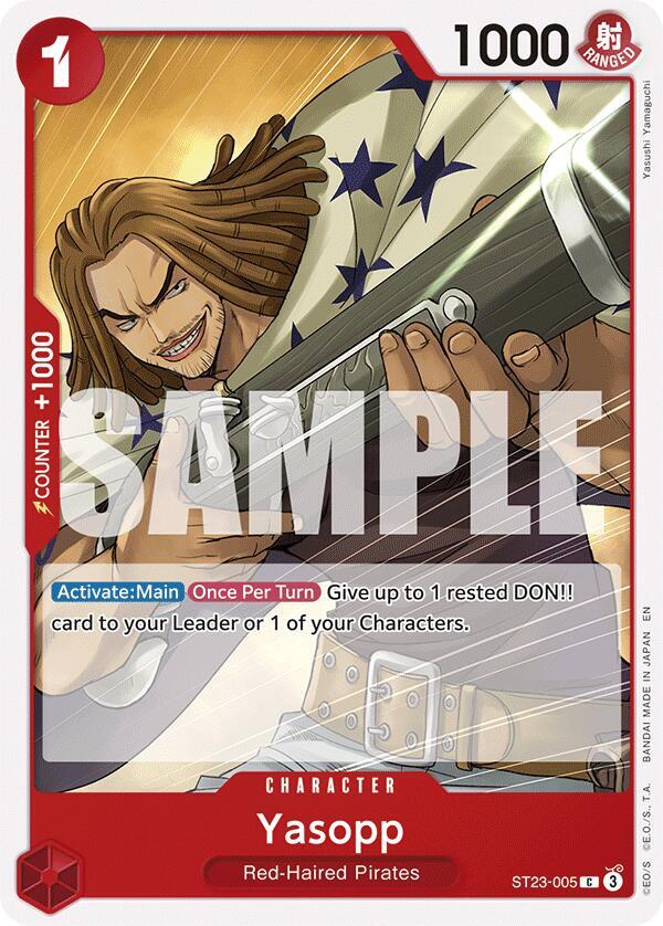 Yasopp ST23-005 card from Starter Deck 23: RED Shanks