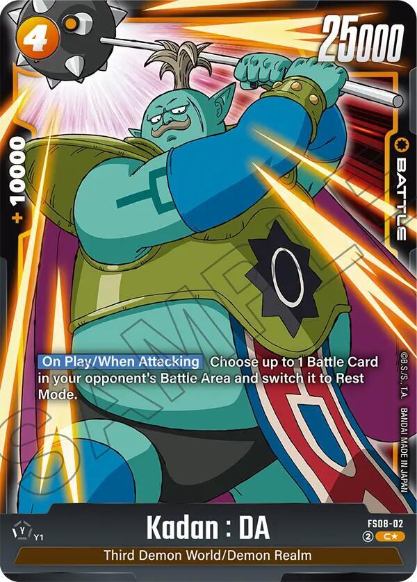 Kadan : DA (Bonus Pack Alternate Art) FS08-02 card from Starter Deck 8: Vegeta (Mini) Super Saiyan 3