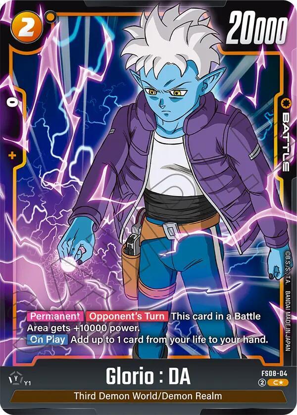 Glorio : DA (Bonus Pack Alternate Art) FS08-04 card from Starter Deck 8: Vegeta (Mini) Super Saiyan 3