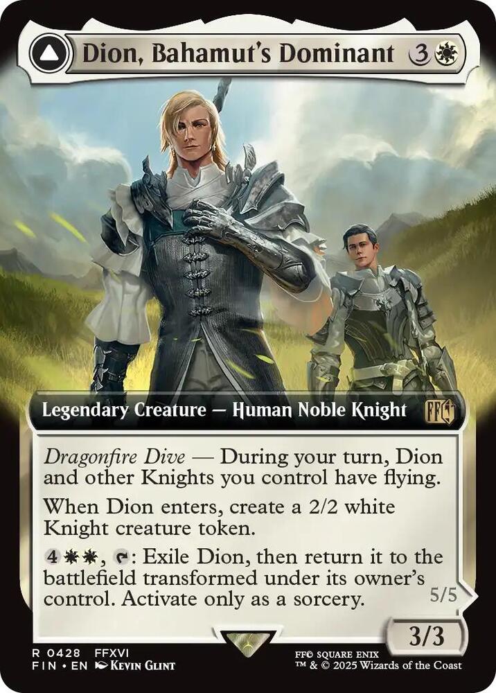 Dion, Bahamut's Dominant (Extended Art) 428 card from FINAL FANTASY