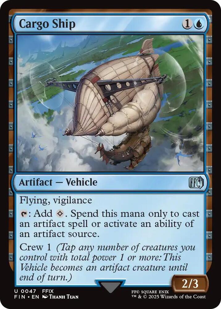 Cargo Ship 47 card from FINAL FANTASY