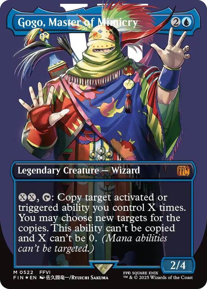 Gogo, Master of Mimicry (Borderless) (Surge Foil) 522 card from FINAL FANTASY