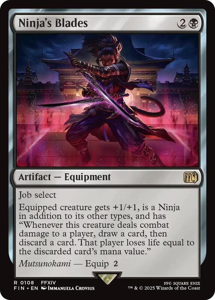 Ninja's Blades 108 card from FINAL FANTASY