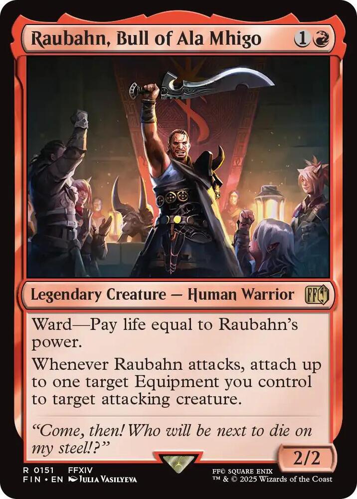 Raubahn, Bull of Ala Mhigo 151 card from FINAL FANTASY