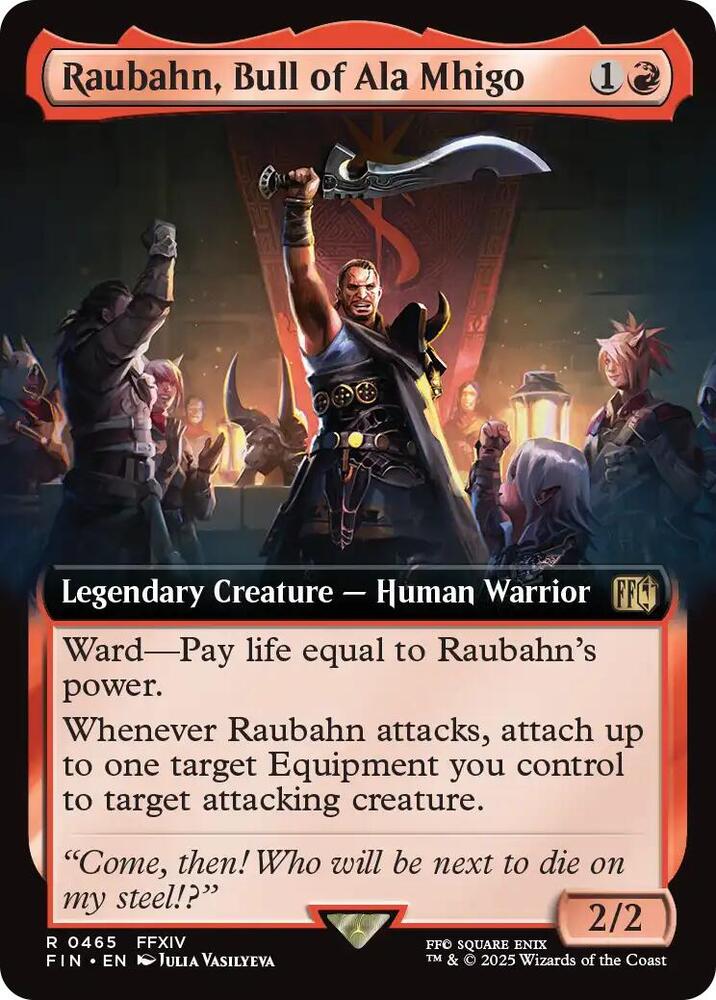 Raubahn, Bull of Ala Mhigo (Extended Art) 465 card from FINAL FANTASY