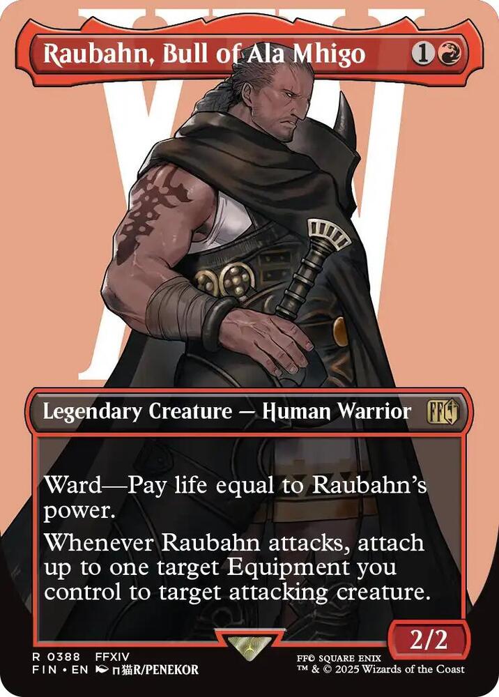 Raubahn, Bull of Ala Mhigo (Borderless) 388 card from FINAL FANTASY