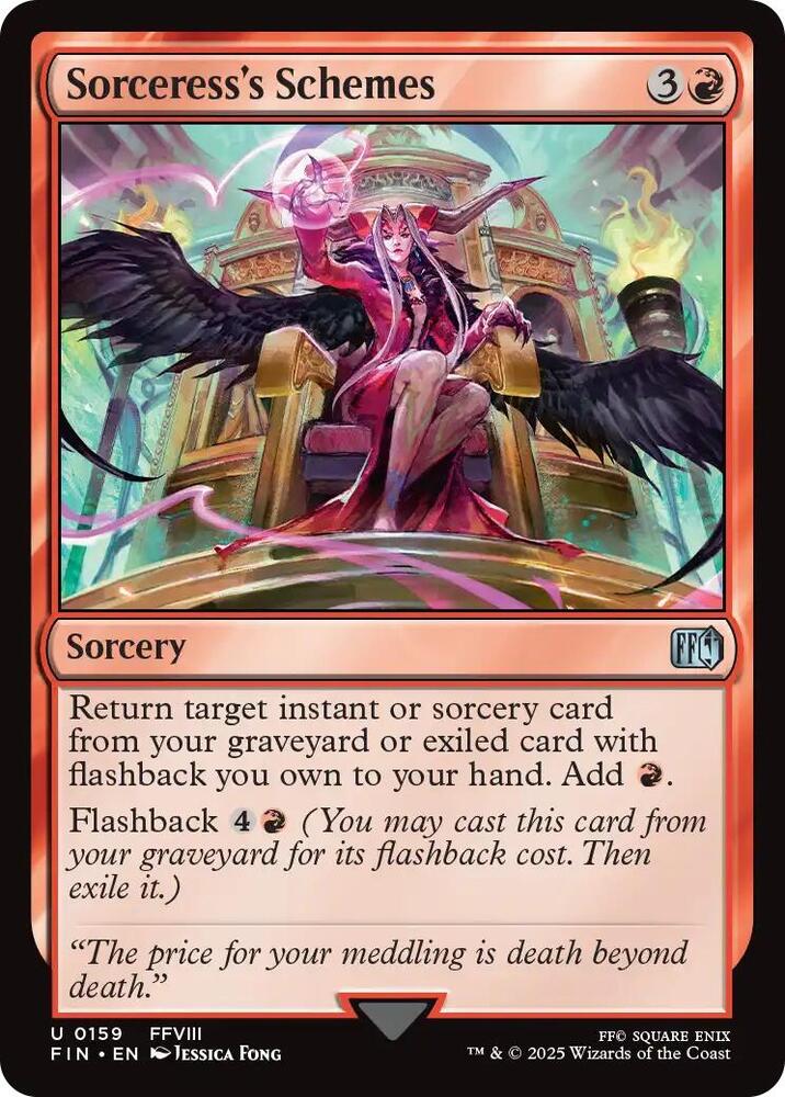 Sorceress's Schemes 159 card from FINAL FANTASY