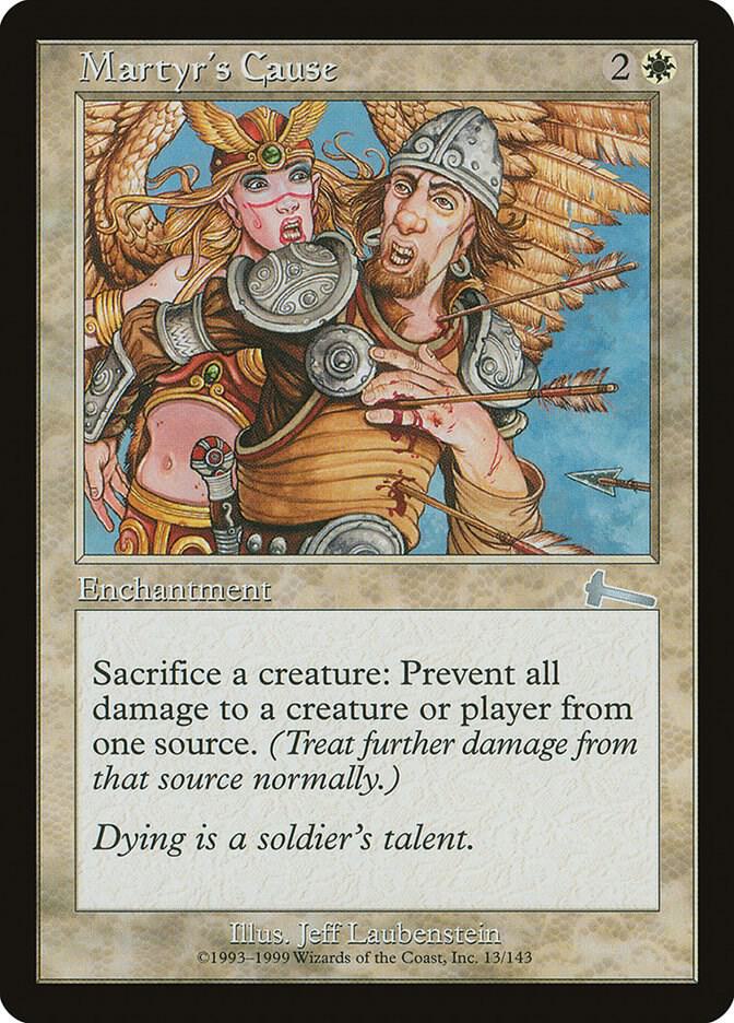 Martyr's Cause 13 card from Urza's Legacy