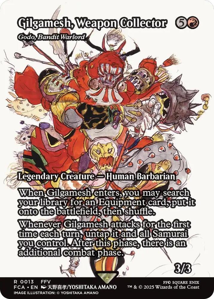 Gilgamesh, Weapon Collector - Godo, Bandit Warlord (Showcase) 13 card from FINAL FANTASY: Through the Ages