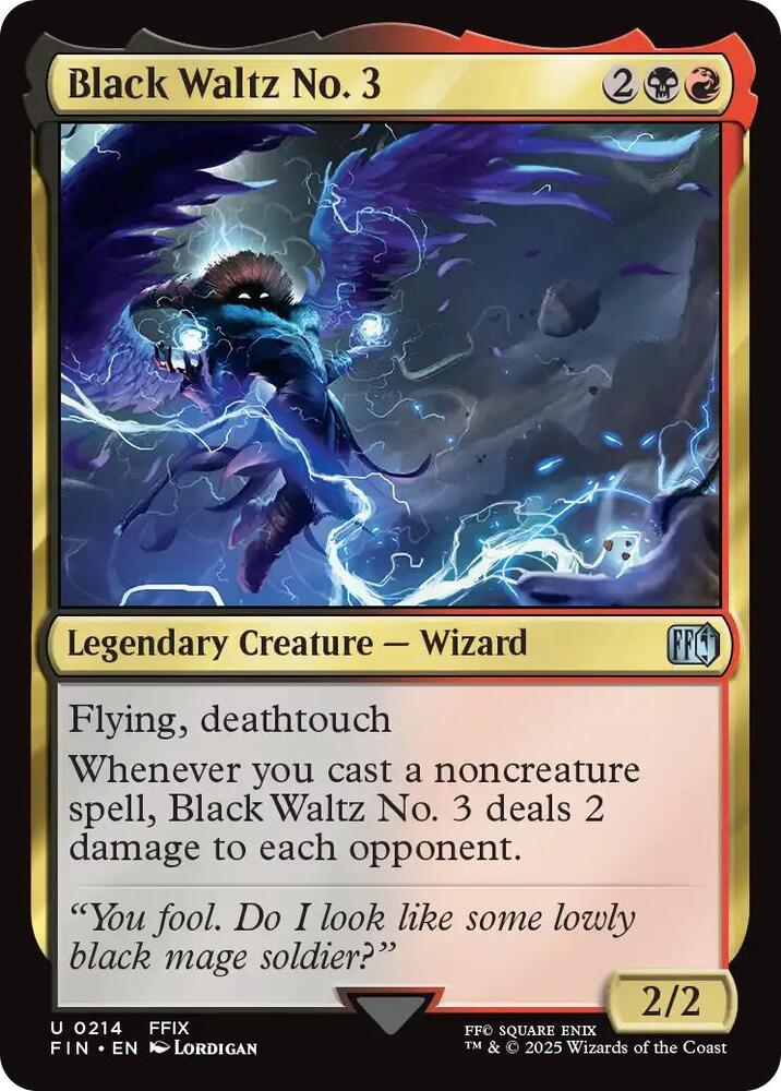 Black Waltz No. 3 214 card from FINAL FANTASY
