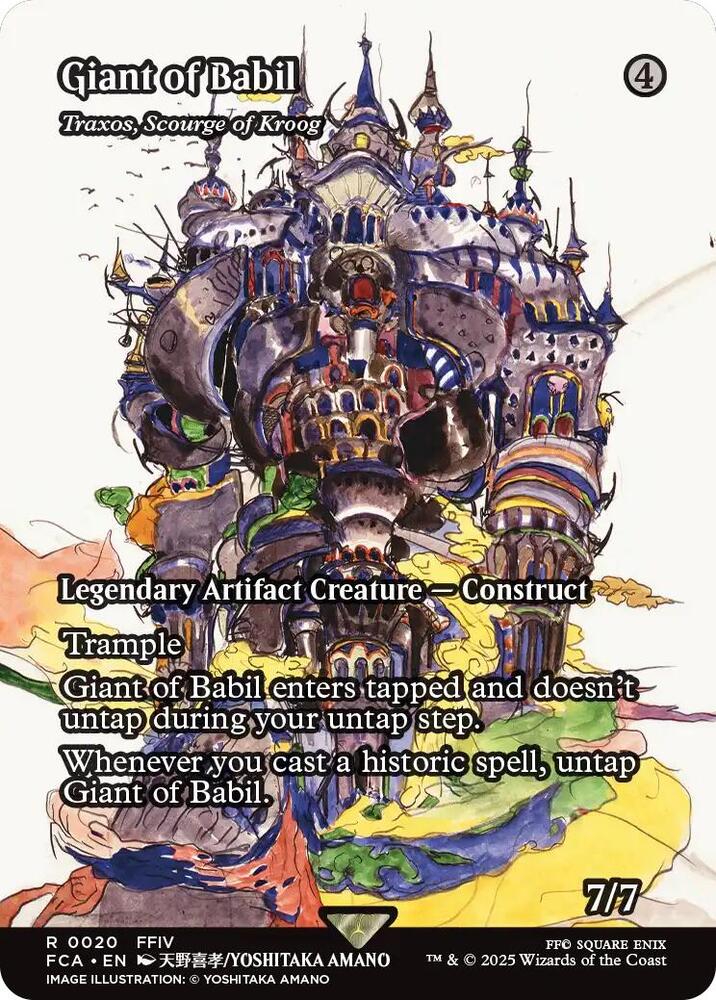 Giant of Babil - Traxos, Scourge of Kroog (Showcase) 20 card from FINAL FANTASY: Through the Ages