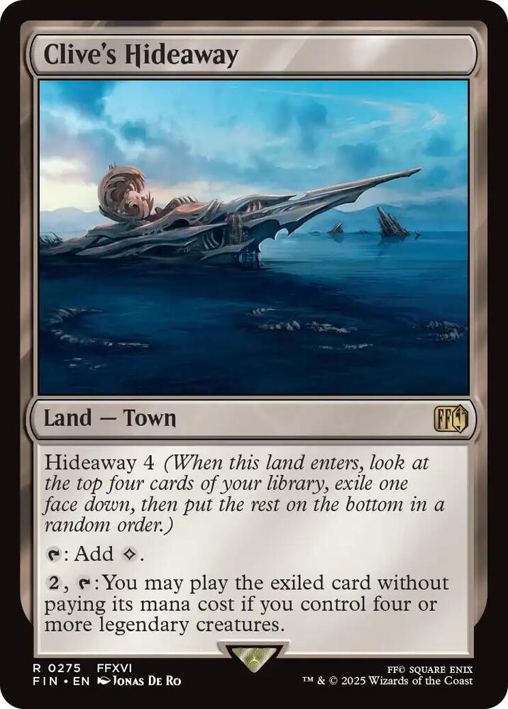 Clive's Hideaway 275 card from FINAL FANTASY