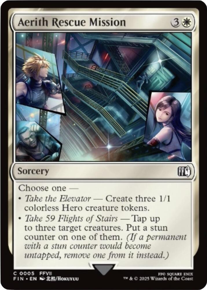 Aerith Rescue Mission 5 card from FINAL FANTASY