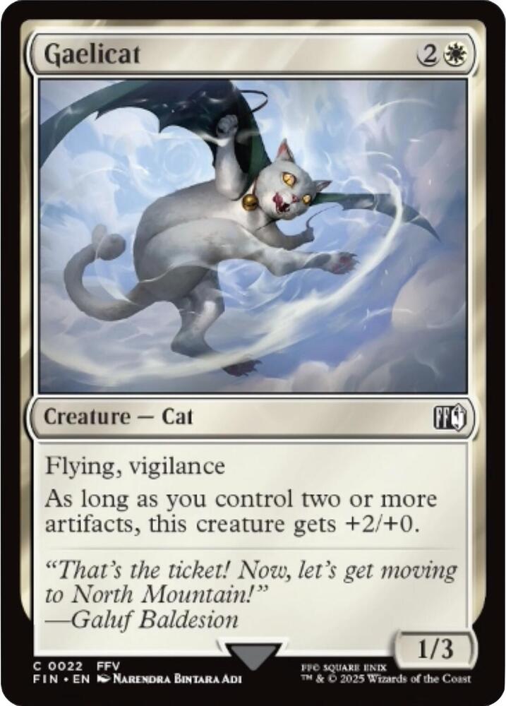 Gaelicat 22 card from FINAL FANTASY