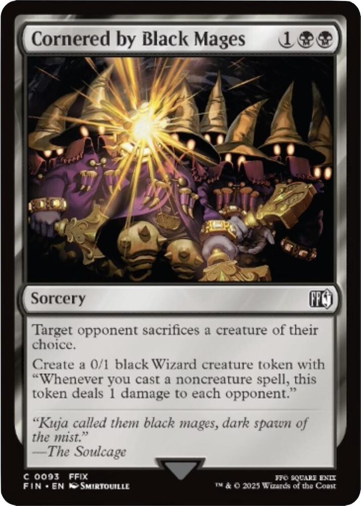 Cornered by Black Mages 93 card from FINAL FANTASY