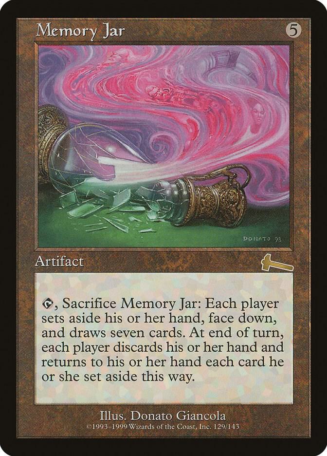 Memory Jar 129 card from Urza's Legacy