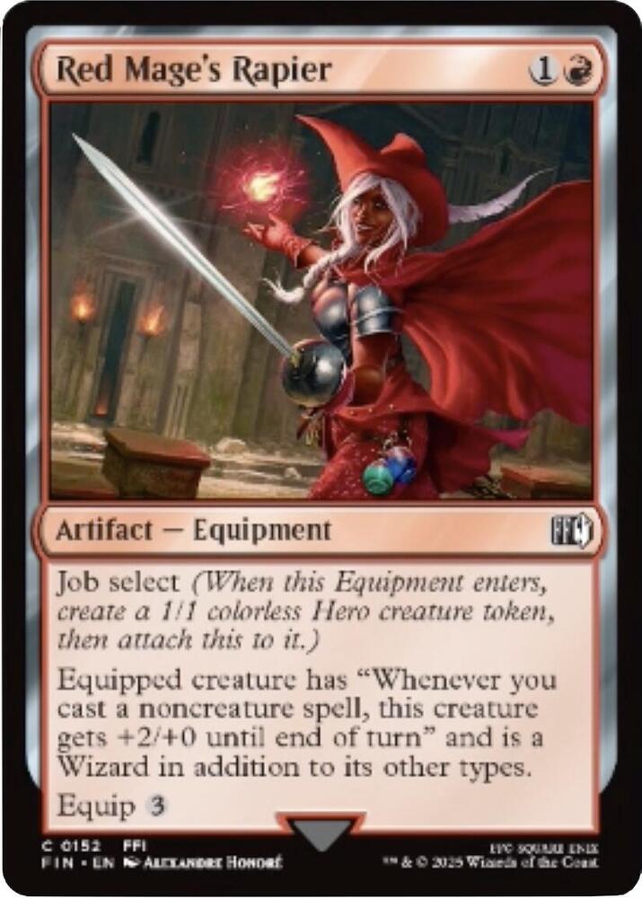 Red Mage's Rapier 152 card from FINAL FANTASY