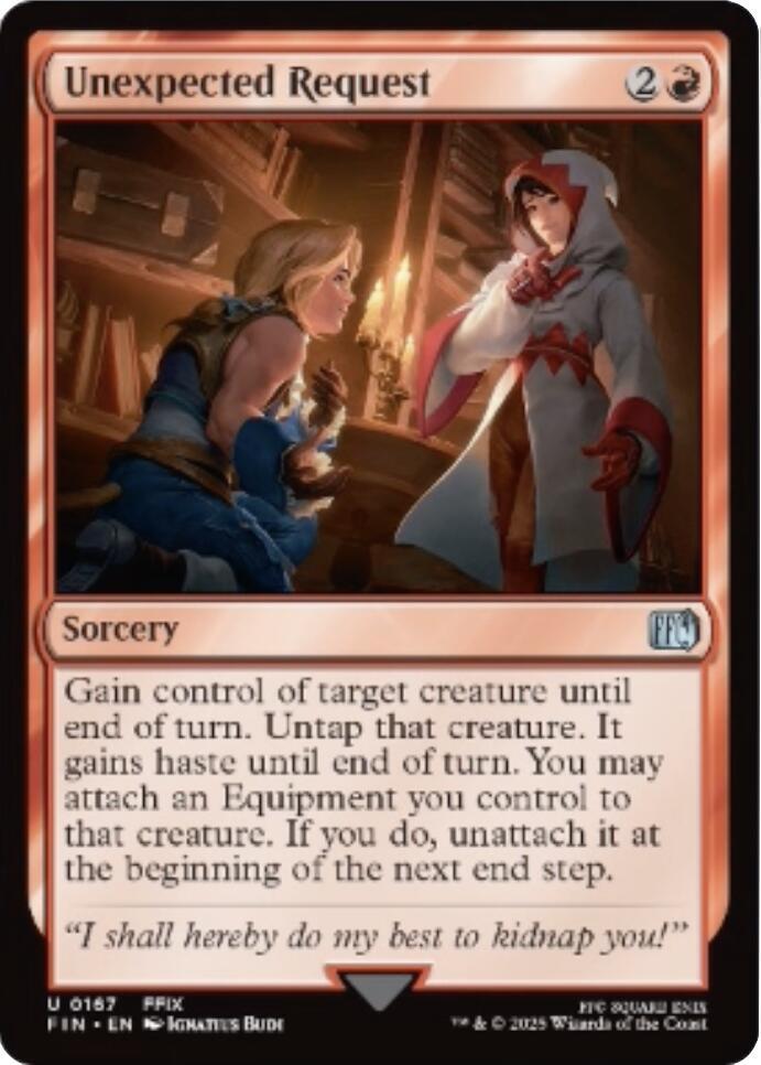 Unexpected Request 167 card from FINAL FANTASY