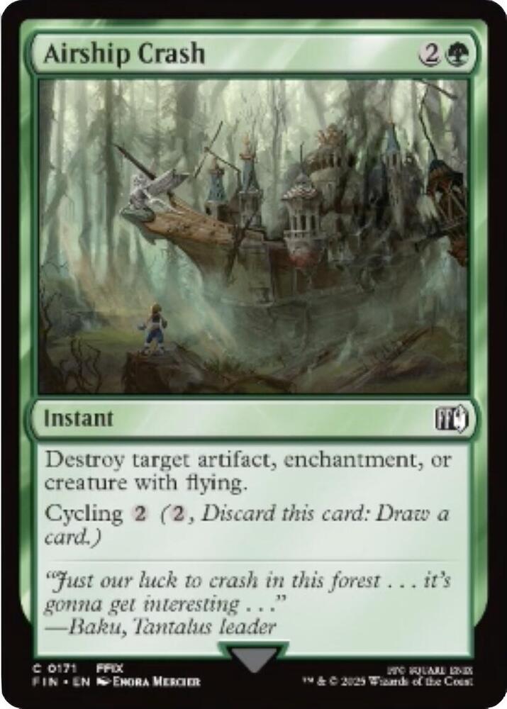 Airship Crash 171 card from FINAL FANTASY
