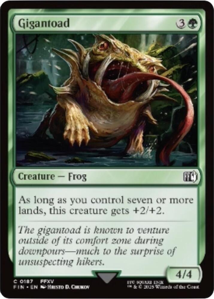 Gigantoad 187 card from FINAL FANTASY