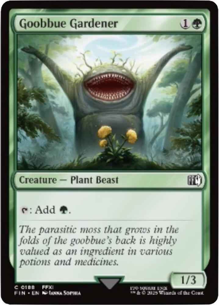 Goobbue Gardener 188 card from FINAL FANTASY