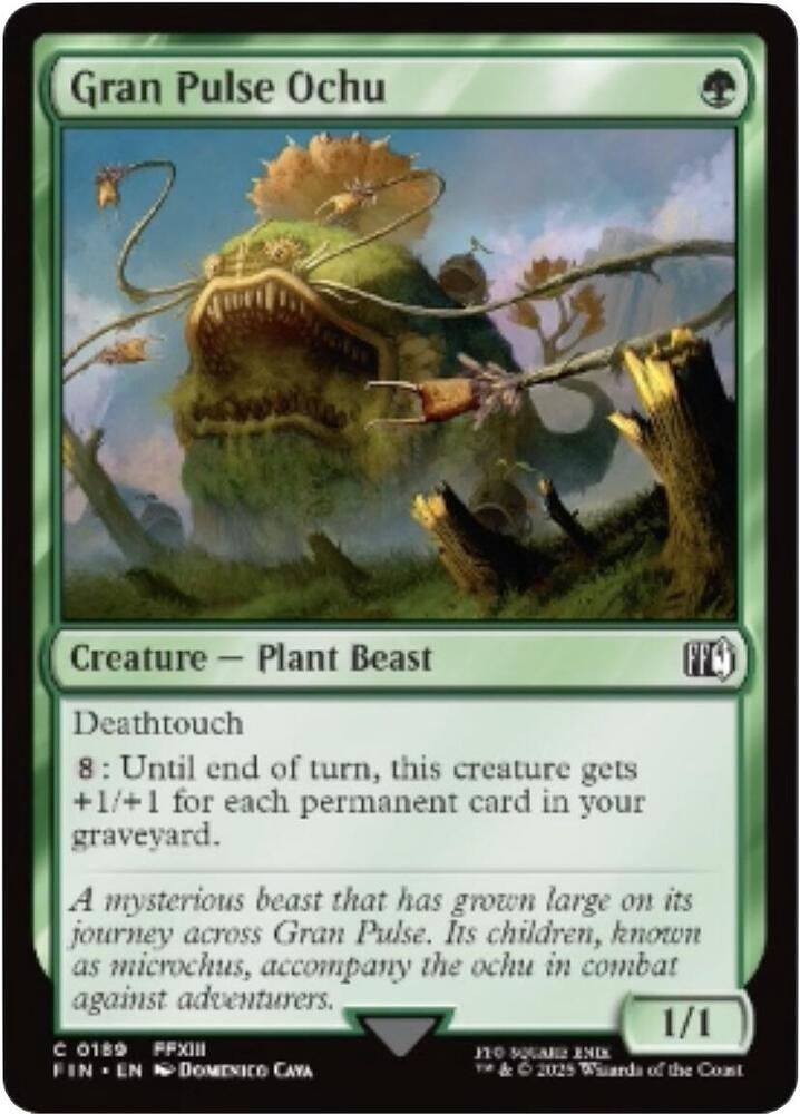 Gran Pulse Ochu 189 card from FINAL FANTASY