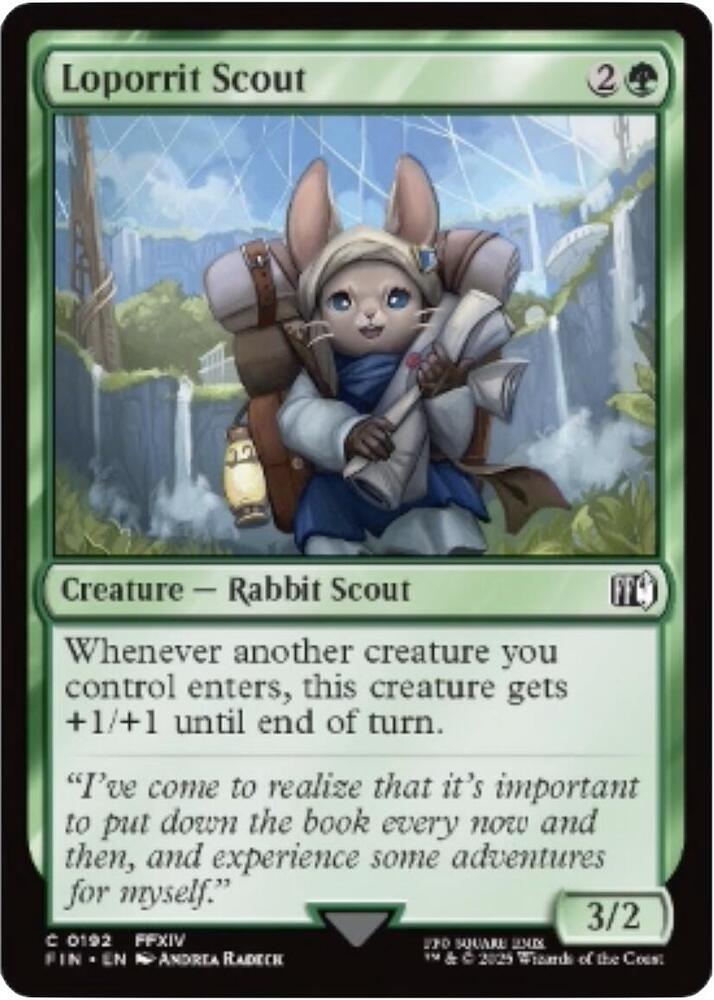 Loporrit Scout 192 card from FINAL FANTASY