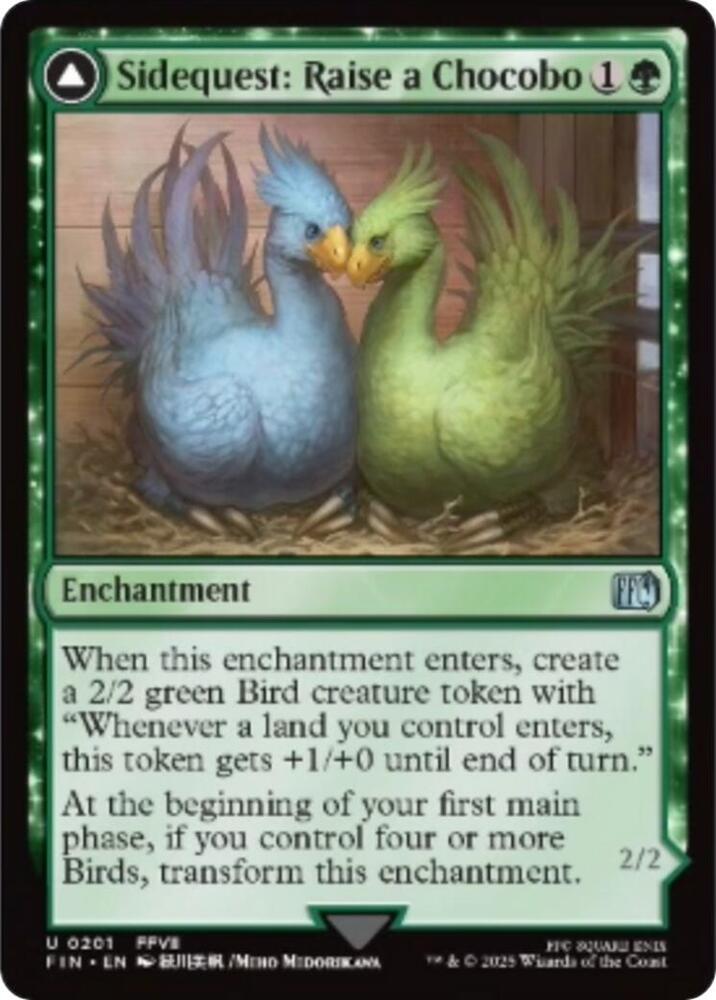 Sidequest: Raise a Chocobo 201 card from FINAL FANTASY