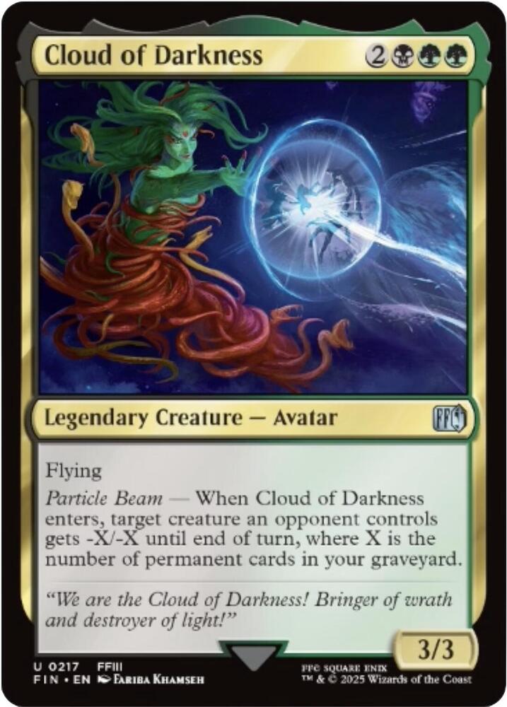 Cloud of Darkness 217 card from FINAL FANTASY