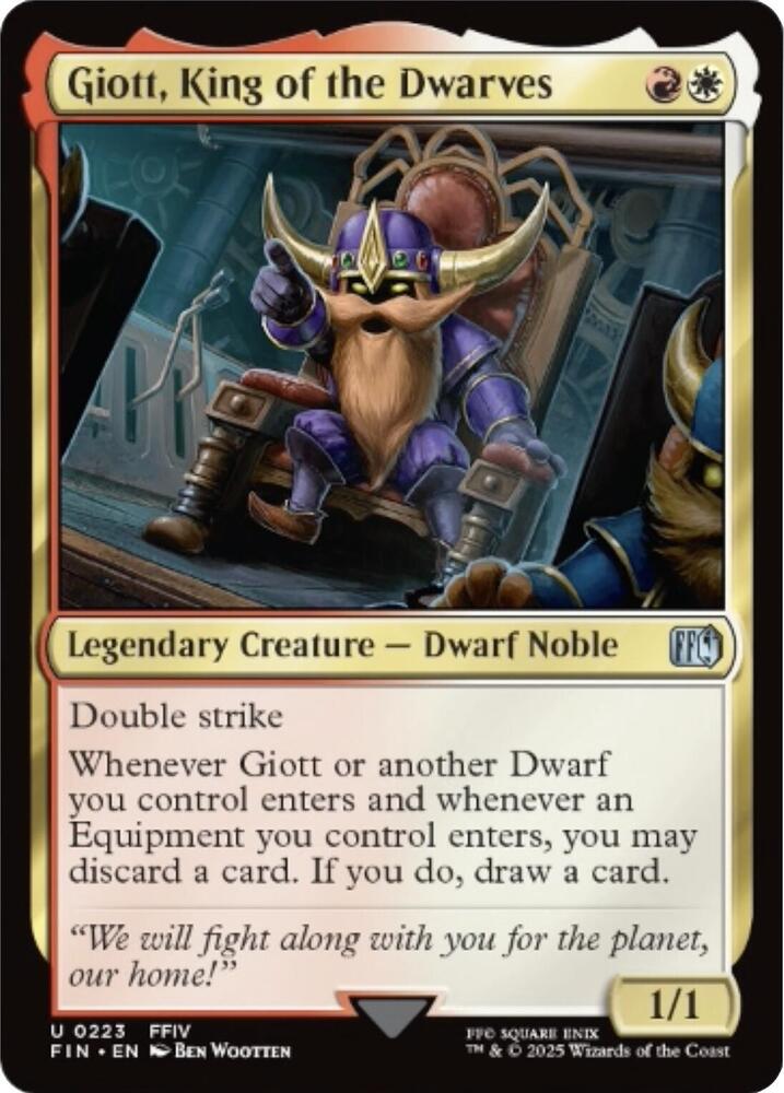 Giott, King of the Dwarves 223 card from FINAL FANTASY