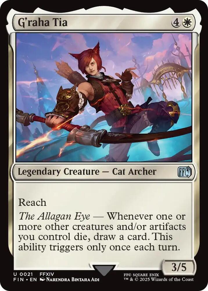 G'raha Tia 21 card from FINAL FANTASY