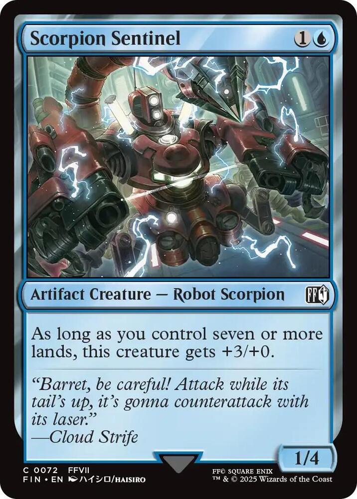 Scorpion Sentinel 72 card from FINAL FANTASY