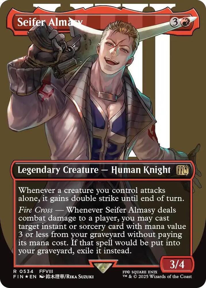 Seifer Almasy (Borderless) (Surge Foil) 534 card from FINAL FANTASY