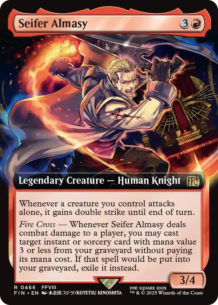 Seifer Almasy (Extended Art) 466 card from FINAL FANTASY