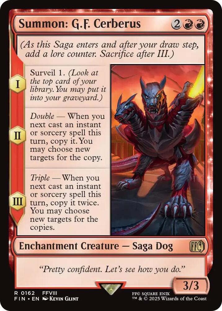 Summon: G.F. Cerberus 162 card from FINAL FANTASY