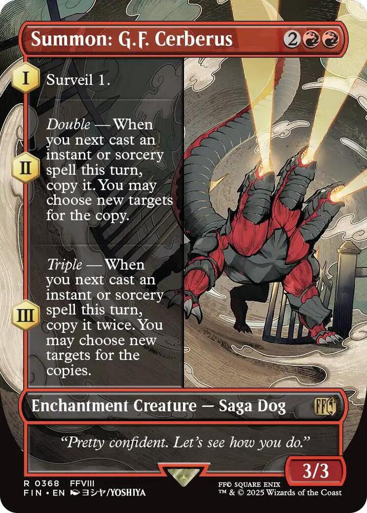 Summon: G.F. Cerberus (Borderless) 368 card from FINAL FANTASY