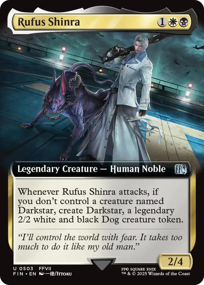 Rufus Shinra (Extended Art) 503 card from FINAL FANTASY