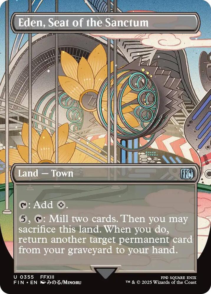 Eden, Seat of the Sanctum (Borderless) 355 card from FINAL FANTASY