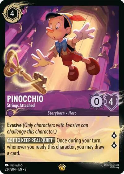 Pinocchio - Strings Attached 224/204 card from Illumineer's Quest: Palace Heist