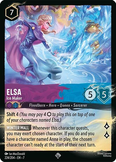 Elsa - Ice Maker 224/204 card from Illumineer's Quest: Palace Heist