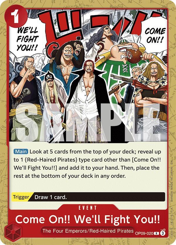 Come On!! We'll Fight You!! (Reprint) OP09-020 card from Starter Deck 23: RED Shanks