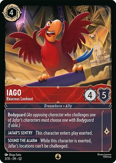 Iago - Raucous Lookout 3/35 card from Illumineer's Quest: Palace Heist