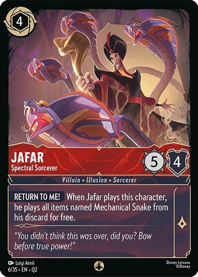 Jafar - Spectral Sorcerer 6/35 card from Illumineer's Quest: Palace Heist