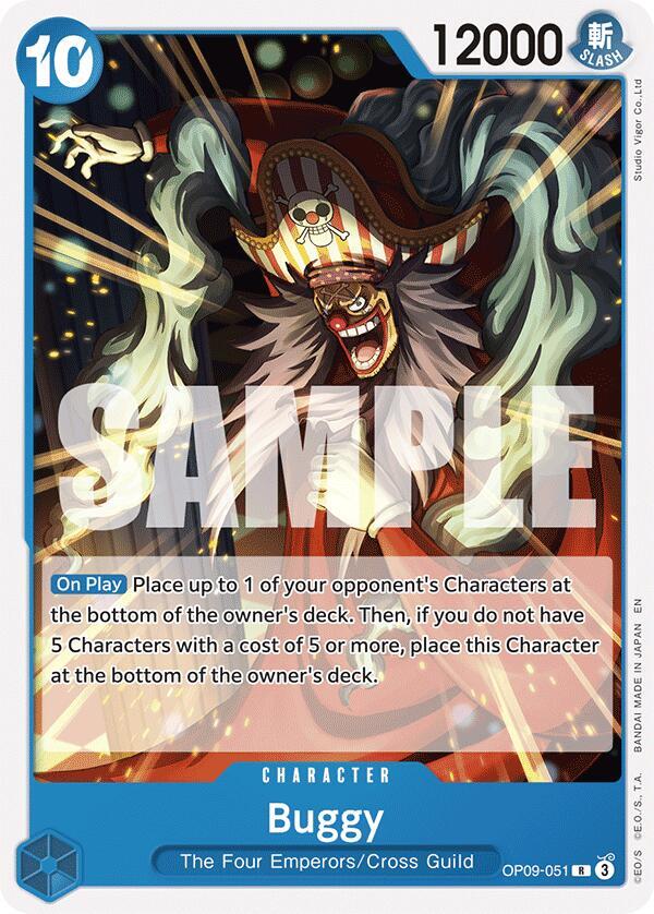 Buggy (Reprint) OP09-051 card from Starter Deck 25: BLUE Buggy