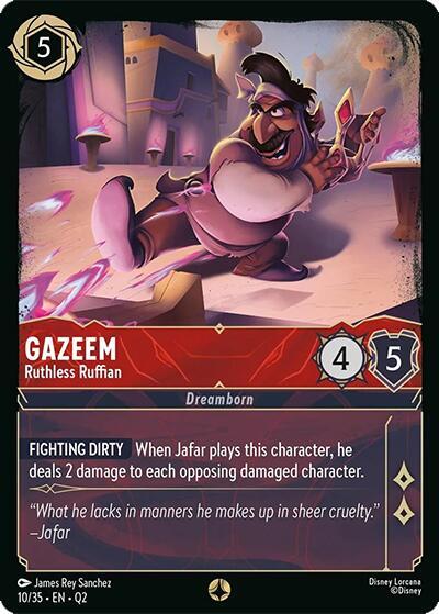 Gazeem - Ruthless Ruffian 10/35 card from Illumineer's Quest: Palace Heist