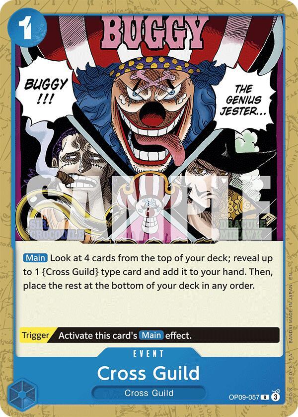Cross Guild (Reprint) OP09-057 card from Starter Deck 25: BLUE Buggy