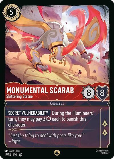 Monumental Scarab - Skittering Statue 12/35 card from Illumineer's Quest: Palace Heist